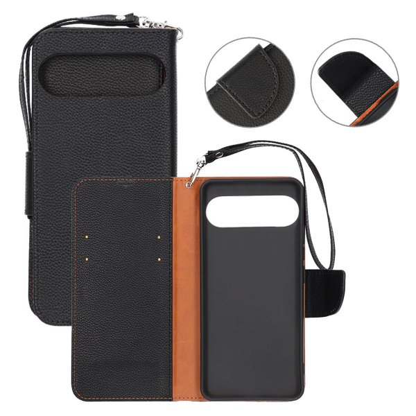 Google Pixel 9 Etui med Stativ Svart