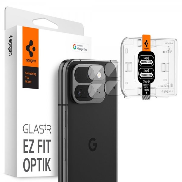 Spigen Google Pixel 9 Pro Fold Kamerabeskytter Glas.tR EZ Fit Optik 2-pakning