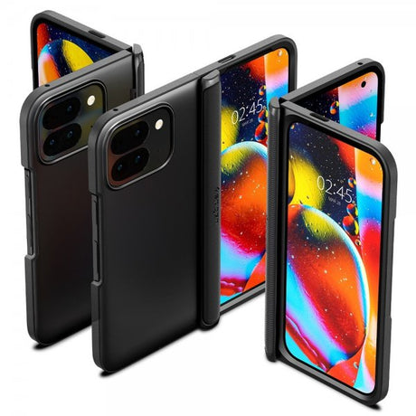 Spigen Google Pixel 9 Pro Fold Deksel Slim Armor Pro Svart