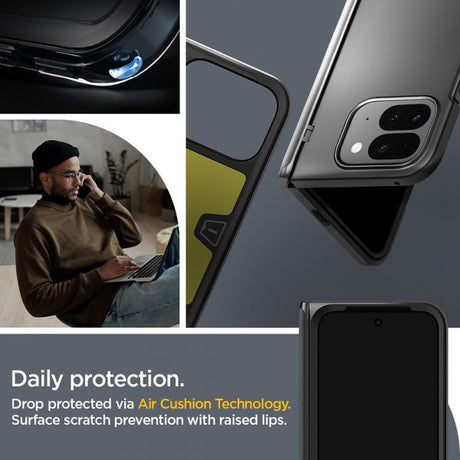 Spigen Google Pixel 9 Pro Fold Deksel Slim Armor Pro Svart