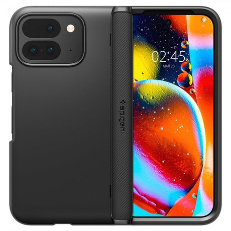 Spigen Google Pixel 9 Pro Fold Deksel Slim Armor Pro Svart