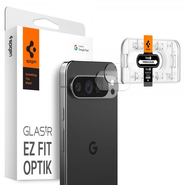 Spigen Google Pixel 9 Pro Kamerabeskytter Glas.tR EZ Fit Optik 2-pakning