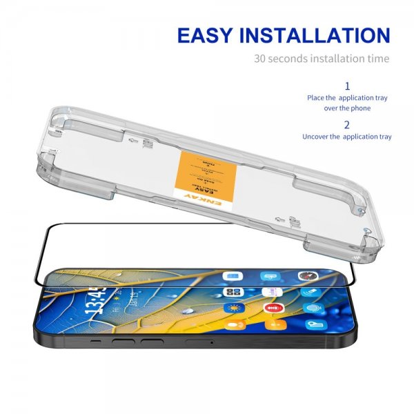 ENKAY Google Pixel 9 Pro Skjermbeskytter Monteringsramme Easy Install