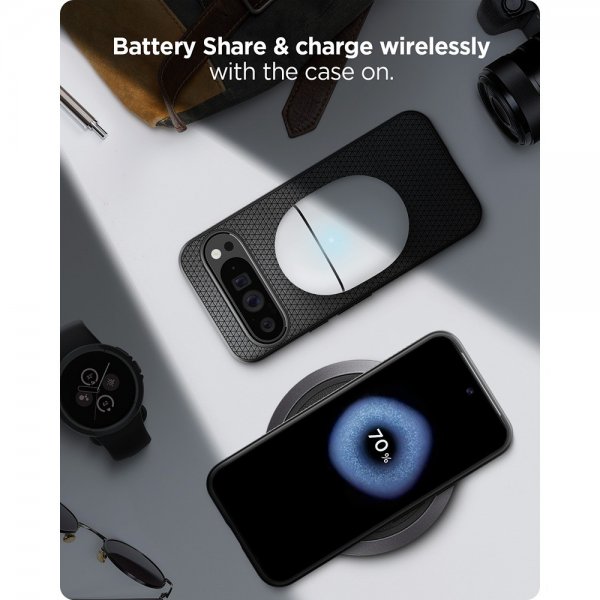 Spigen Google Pixel 9 Pro XL Deksel Liquid Air Matte Black