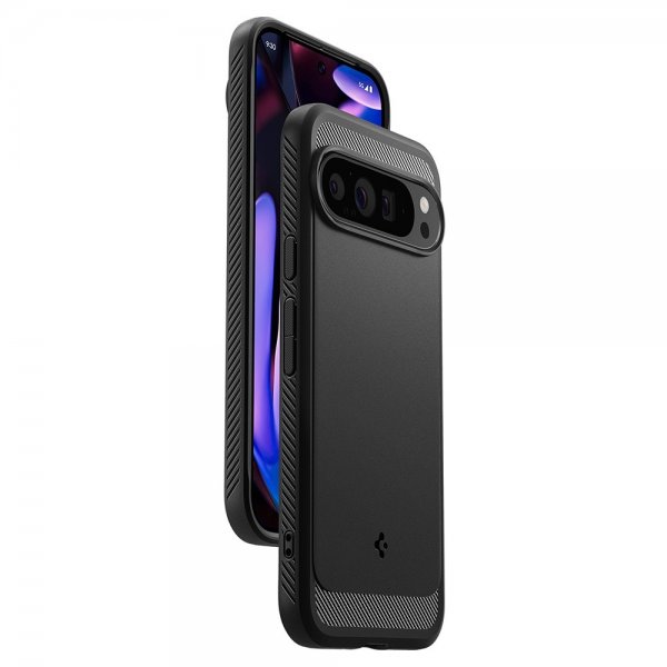 Spigen Google Pixel 9 Pro XL Deksel Rugged Armor Matte Black