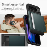Spigen Google Pixel 9 Pro XL Deksel Slim Armor CS Abyss Green