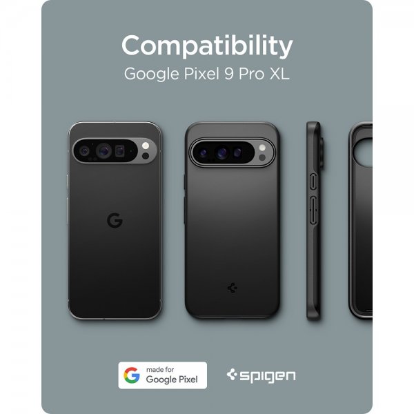 Spigen Google Pixel 9 Pro XL Deksel Thin Fit Svart