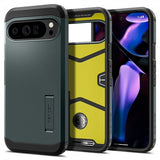 Spigen Google Pixel 9 Pro XL Deksel Tough Armor Abyss Green