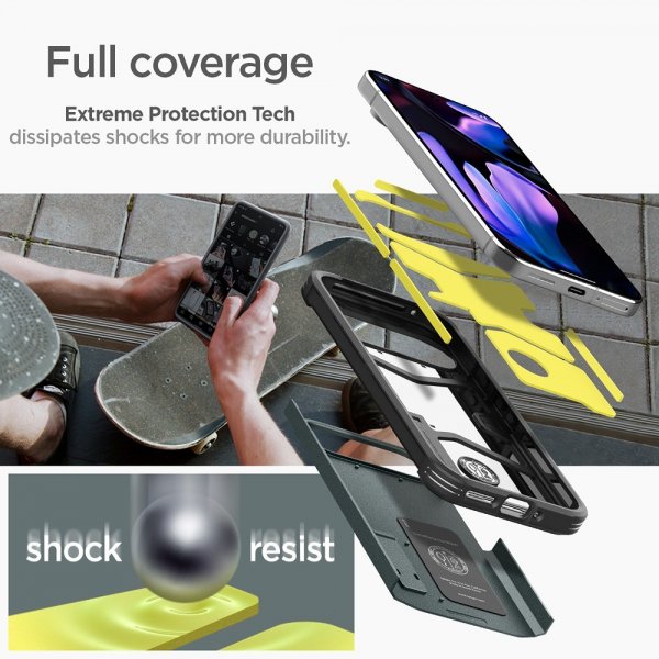 Spigen Google Pixel 9 Pro XL Deksel Tough Armor Abyss Green