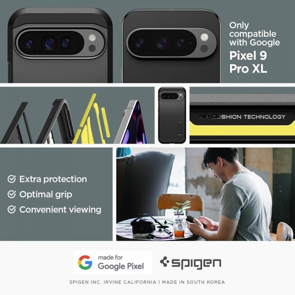 Spigen Google Pixel 9 Pro XL Deksel Tough Armor Svart