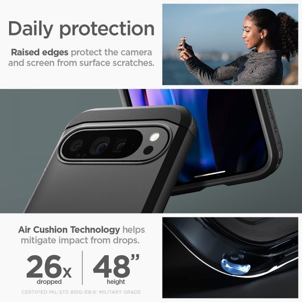 Spigen Google Pixel 9 Pro XL Deksel Tough Armor Svart