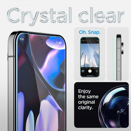 Spigen Google Pixel 9 Pro XL/Pixel 10 Pro XL Skjermbeskytter GLAS.tR EZ Fit 2-pakning
