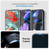 Spigen Google Pixel 9 Pro XL/Pixel 10 Pro XL Skjermbeskytter GLAS.tR EZ Fit 2-pakning