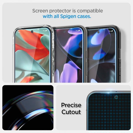 Spigen Google Pixel 9 Pro XL/Pixel 10 Pro XL Skjermbeskytter GLAS.tR EZ Fit 2-pakning