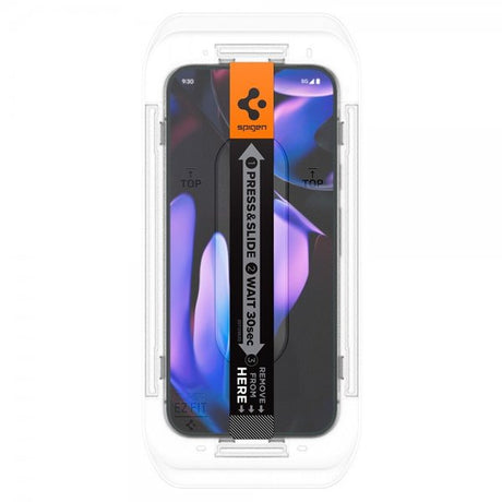 Spigen Google Pixel 9 Pro XL/Pixel 10 Pro XL Skjermbeskytter GLAS.tR EZ Fit 2-pakning