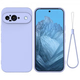 Google Pixel 9 Deksel med Stropp Silikon Lilla