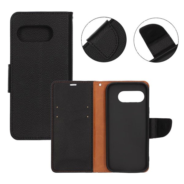 Google Pixel 9a Etui 2 Kortlomme Svart