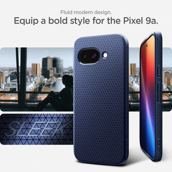 Spigen Google Pixel 9a Deksel Liquid Air Navy Blue