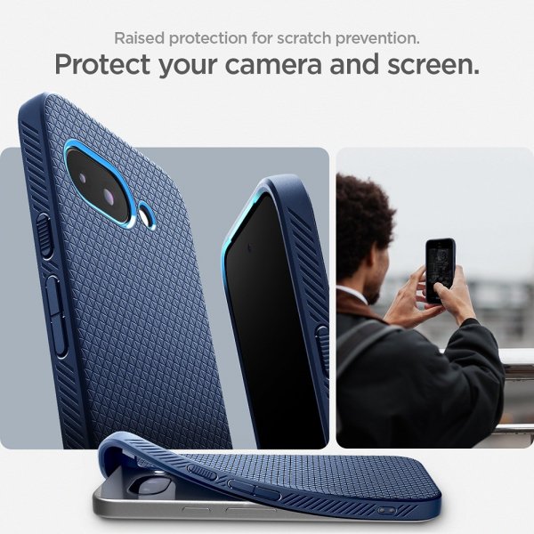 Spigen Google Pixel 9a Deksel Liquid Air Navy Blue