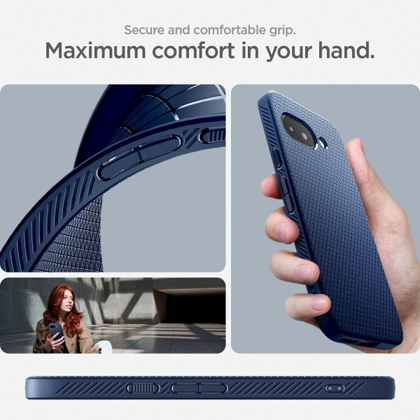 Spigen Google Pixel 9a Deksel Liquid Air Navy Blue