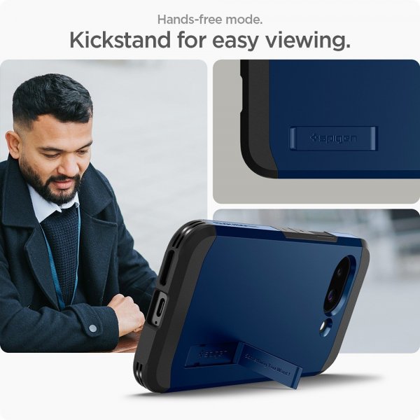 Spigen Google Pixel 9a Deksel Tough Armor MagFit Navy Blue