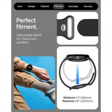 Spigen Google Pixel Watch 3/4 45mm Armbånd Nano Pop Black Sesame