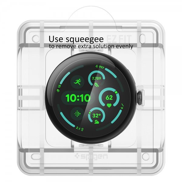 Spigen Google Pixel Watch 3/4 45mm Skjermbeskytter EliteShield EZ Fit 2-pakning