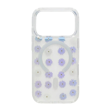 iPhone 17 Pro Max Deksel Blomstret Strass MagSafe Lilla