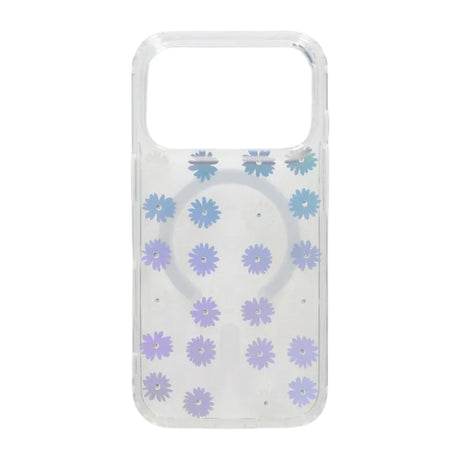 iPhone 17 Pro Max Deksel Blomstret Strass MagSafe Lilla