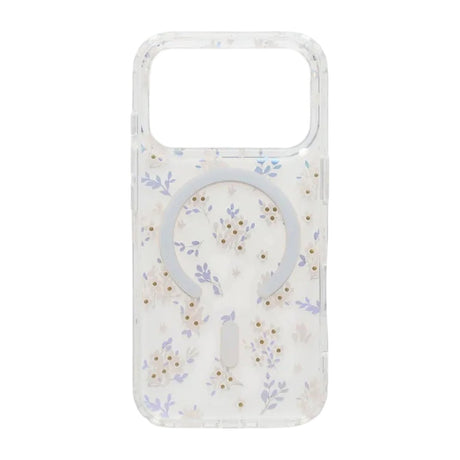 iPhone 17 Pro Deksel Blomstret Strass MagSafe Rosa