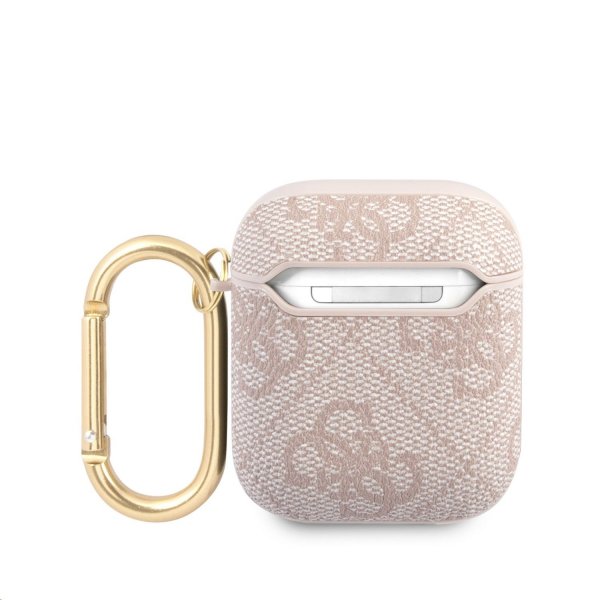 Guess AirPods (1/2) Deksel 4G Script Rosa