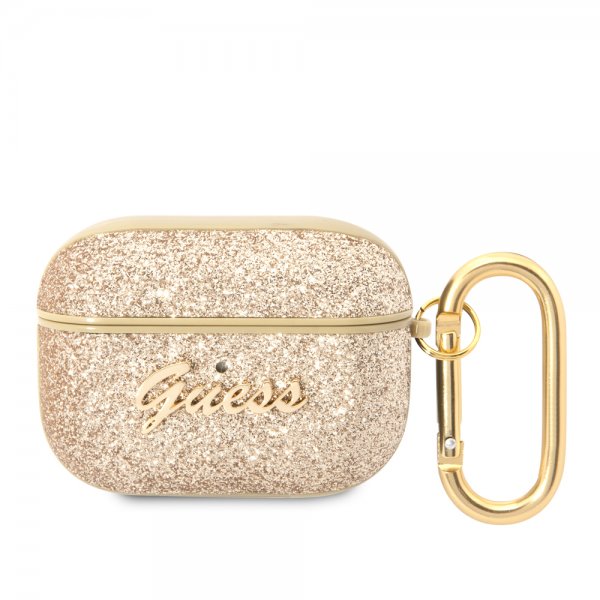 Guess AirPods Pro Deksel Glitter Flakes Gull