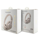 Guess Hodetelefoner Bluetooth 4G Script Metal Logo Rosa