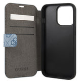 Guess iPhone 13 Pro Etui Printed Stripe Blå