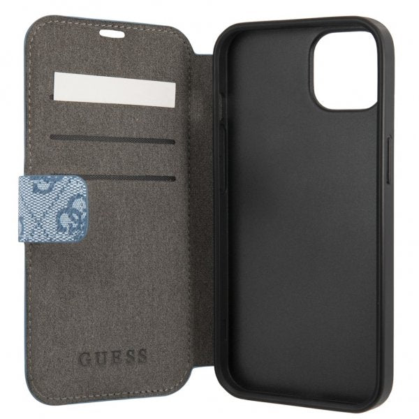 Guess iPhone 13 Etui Printed Stripe Blå