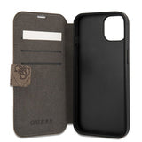 Guess iPhone 13 Etui Printed Stripe Brun