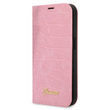 Guess iPhone 14 Etui Croco Rosa