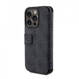 Guess iPhone 15 Pro Etui 4G Logo Grå