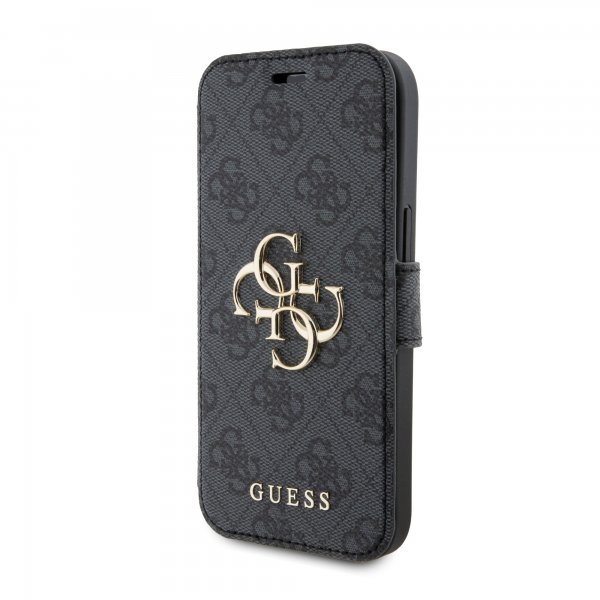 Guess iPhone 15 Plus Etui 4G Logo Grå