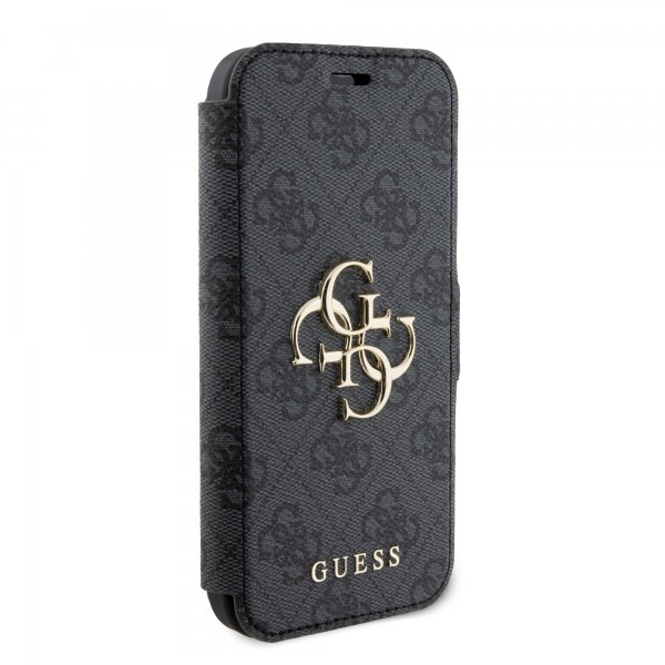 Guess iPhone 15 Plus Etui 4G Logo Grå