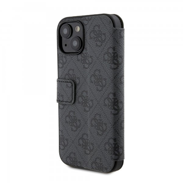 Guess iPhone 15 Plus Etui 4G Logo Grå