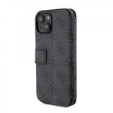 Guess iPhone 15 Plus Etui 4G Logo Grå