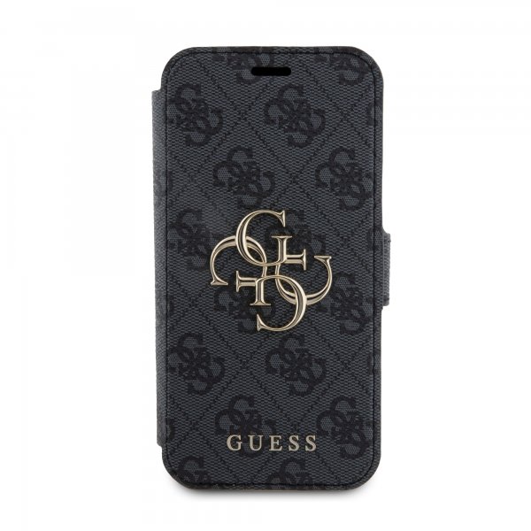Guess iPhone 15 Pro Max Etui 4G Logo Grå