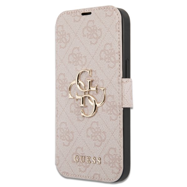Guess iPhone 15 Pro Max Etui 4G Logo Rosa