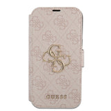 Guess iPhone 15 Pro Max Etui 4G Logo Rosa