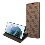 Guess Samsung Galaxy S22 Ultra Etui 4G Logo Brun