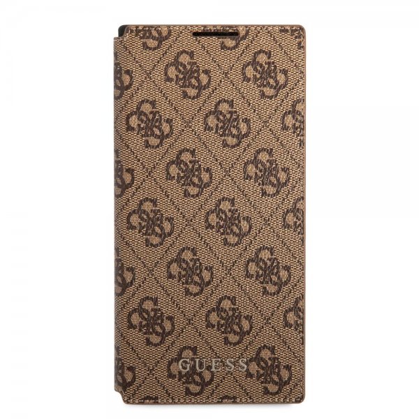 Guess Samsung Galaxy S22 Ultra Etui 4G Logo Brun