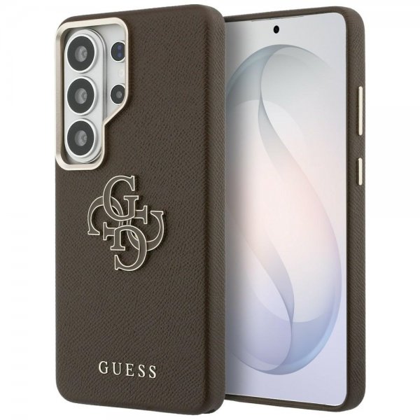 Guess Samsung Galaxy S26 Ultra Deksel 4G Logo Grained Brun