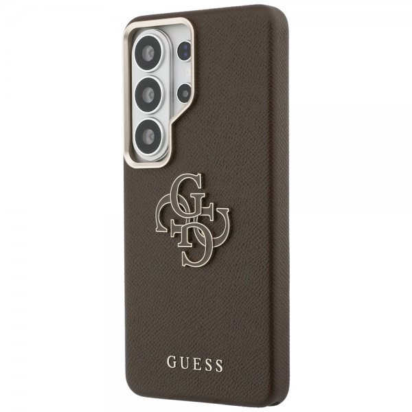 Guess Samsung Galaxy S26 Ultra Deksel 4G Logo Grained Brun