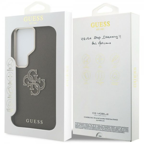 Guess Samsung Galaxy S26 Ultra Deksel 4G Logo Grained Brun